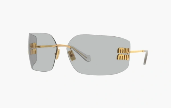 MU 54YS Sunglasses Gold Light Grey 