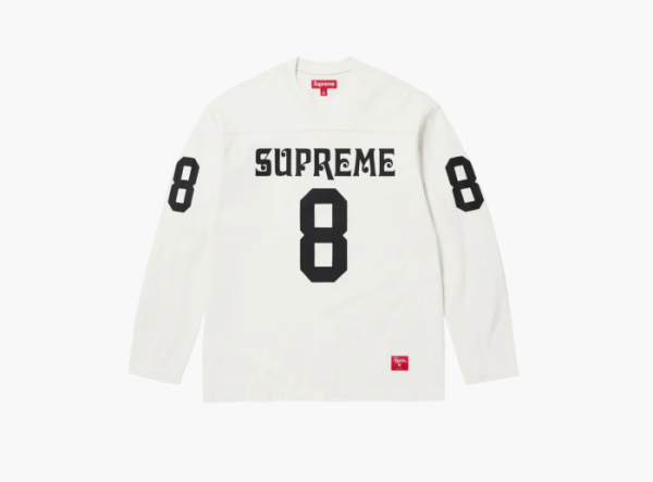Supreme Affiliated L/S Football Top White 