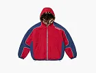 Supreme Faux Fur Reversible Hooded Track Jacket  Red