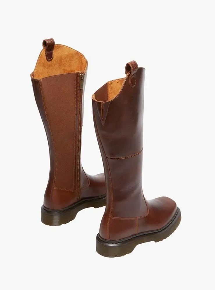 Dr. Martens Amaayah Knee High Leather Boots WMNS Butterscotch Orleans