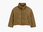 Ami Paris Ami De Coeur Taffetas Down Jacket Bronze Green