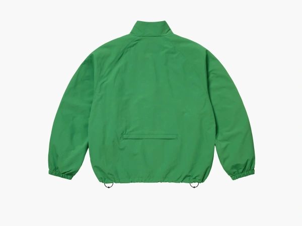 Supreme Contrast Zip Track Jacket Green 