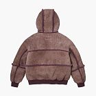 Supreme x MM6 Maison Margiela Hooded Shearling Bomber Jacket Purple
