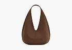 JW PEI Dara Faux Suede Hobo Bag Mocha Brown