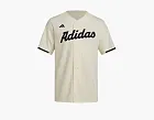 Adidas Dugout Full-Button Cotton Jersey Cream White