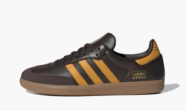 Adidas Samba OG Dark Brown Preloved Yellow 
