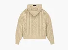 Fear of God Essentials Cable Knit Hoodie Gold Heather