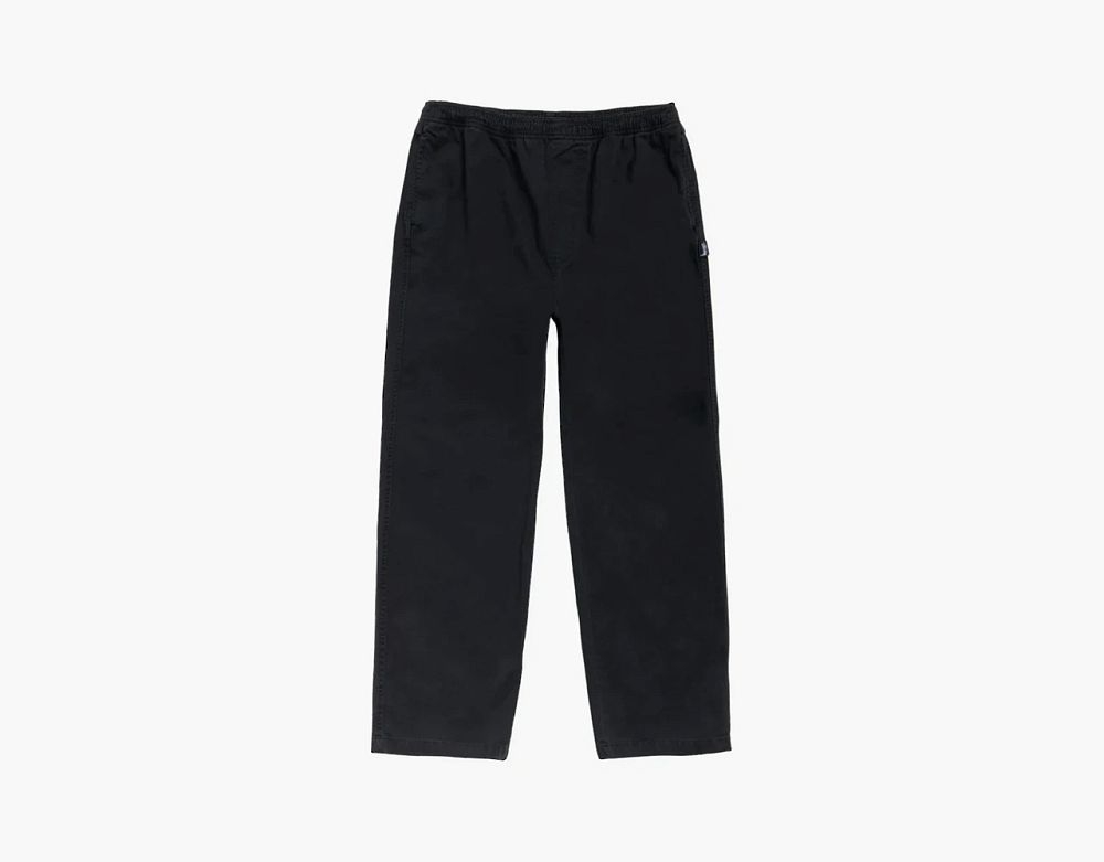 Stussy Beach Cotton Twill Pants Black