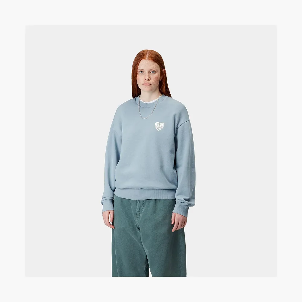 Carhartt WIP Productions Heart Sweatshirt Light Blue