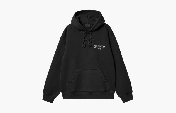 Carhartt WIP FW23 Hooded Onyx Script Sweatshirt 