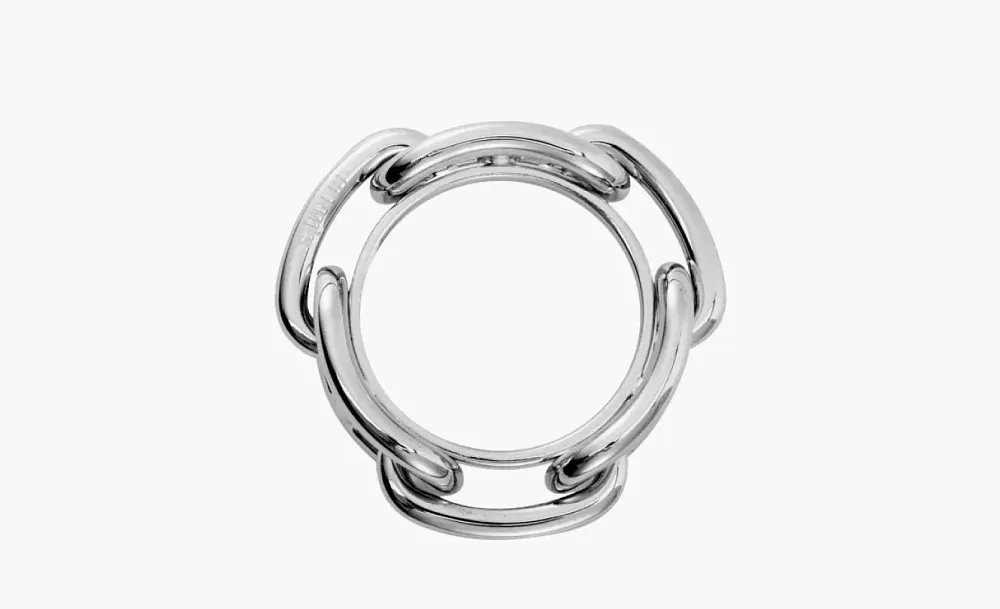 HERMES Metal Ringring Silver