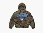 Supreme x Mitchell & Ness Twill Stadium Jacket Woodland Camo