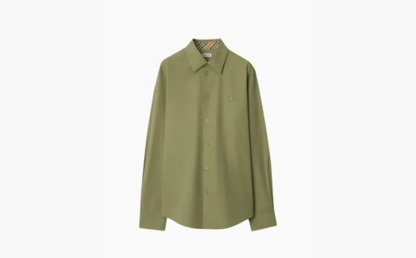 Burberry Men's Button Up Shirts Green 