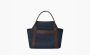 HERMES Waterproof Canvas Equestrian Bag Blue 