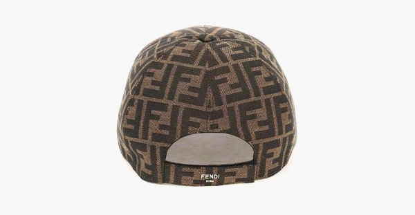 Fendi Jacquard Fabric Baseball Cap Brown 