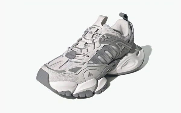 Adidas XLG Runner Deluxe Crystal White Silver Metallic Grey 