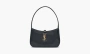 Saint Laurent Le 5 A 7 Mini Hobo in Patent Leather Black 