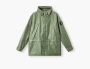 Stone Island Light Leather Organza Hooded Jacket with Waterproof Details Sage Green 