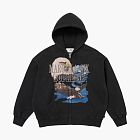 Supreme x MM6 Maison Margiela Eagle Zip Up Hooded Sweatshirt Black