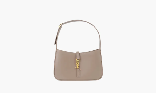 Saint Laurent Le 5 A 7 Monogram Hobo Bag Taupe 