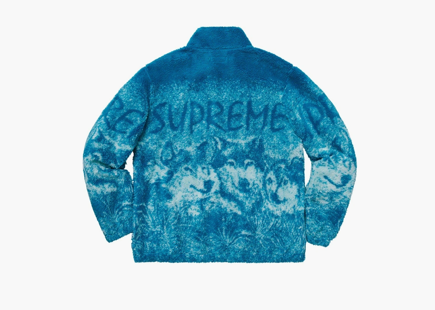 Supreme Wolf Fleece Jacket Dark Teal  Supreme Wolf Fleece Jacket Dark Teal