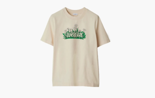 Burberry Daisy Logo Cotton T-shirt  Teacup 