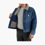 Carhartt 105478 Denim Sherpa-Lined Jacket Relaxed Fit Beech 