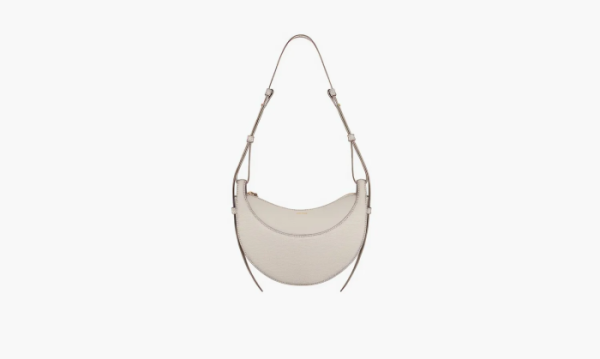 Polene Numero Dix Monochrome Chalk Textured Leather 