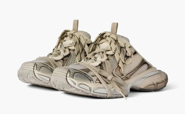 Balenciaga 3XL Lace Mule Beige 