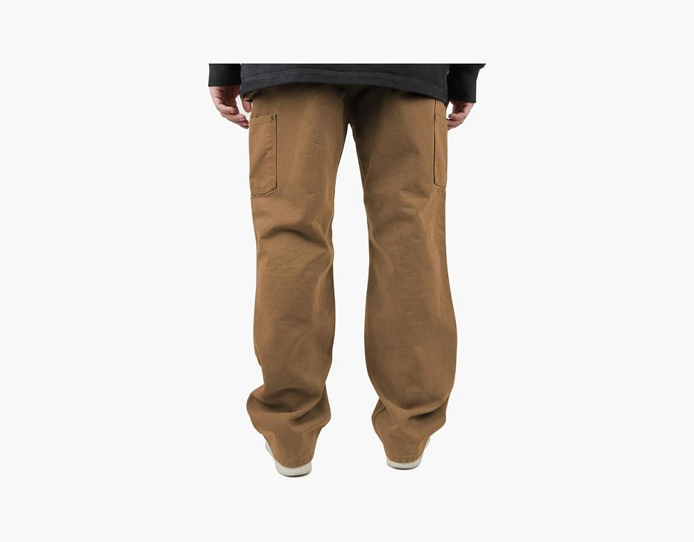 Carhartt Double Knee Floral Carpenter Pants Brown