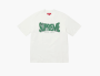 Supreme Flocked Washed S/S Top  "White" 