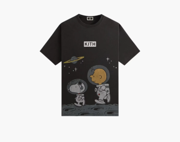 Kith x Peanuts Space Vintage Tee Black 