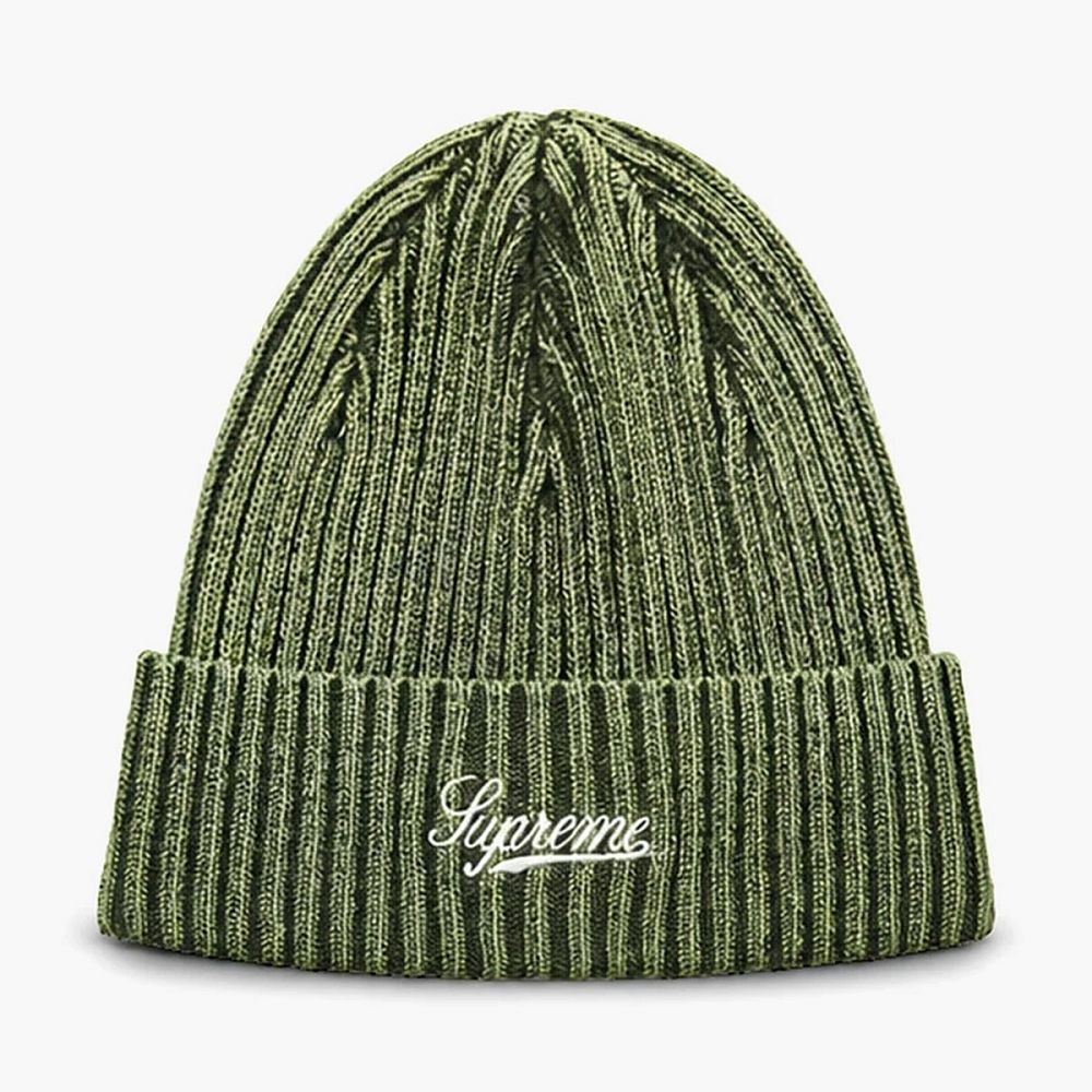 Supreme Bleached Rib Beanie Navy