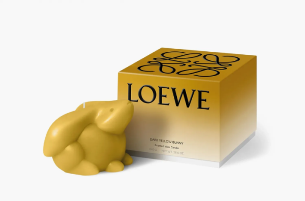 Loewe Rabbit Candle Dark Yellow Bunny 
