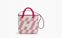 Hermes Cabas Canvas With Swift Calfskin Shoulder Bag "Pink" 