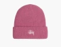 Stussy Basic Cuff Beanie Dusty Pink 