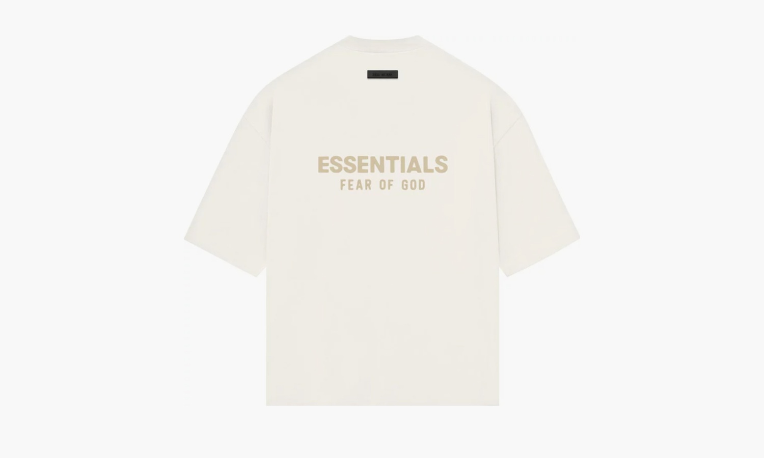 фото Fear of God Essentials V-Neck "Cloud Dancer" (Футболки)-125BT234111F