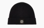  Stone Island Ribbed Beanie Black 