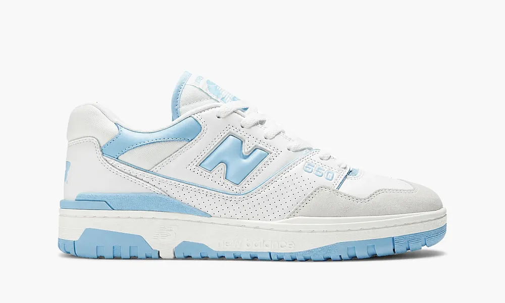 New Balance 550 White Blue Haze Rain Cloud
