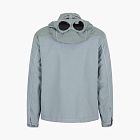 C.P. Company Flatt Nylon Mixed Goggle Overshirt Silver Blue