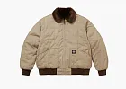 Supreme x Dickies Reversible Quilted Faux Fur Work Jacket Tan