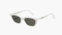 Gentle Monster Loti W2 Sunglasses White / Black 