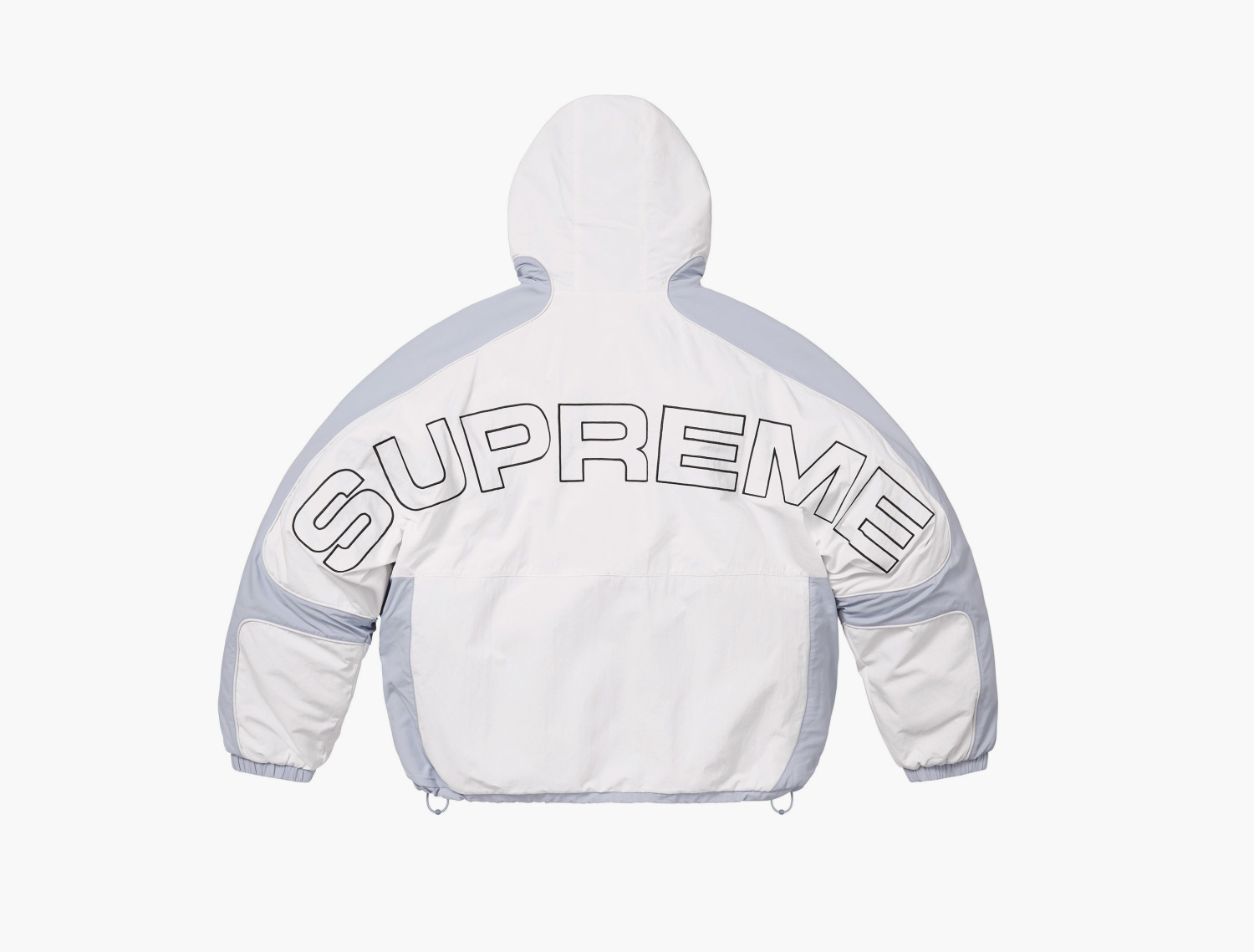 Supreme Faux Fur Reversible Hooded Track Jacket  "White" 