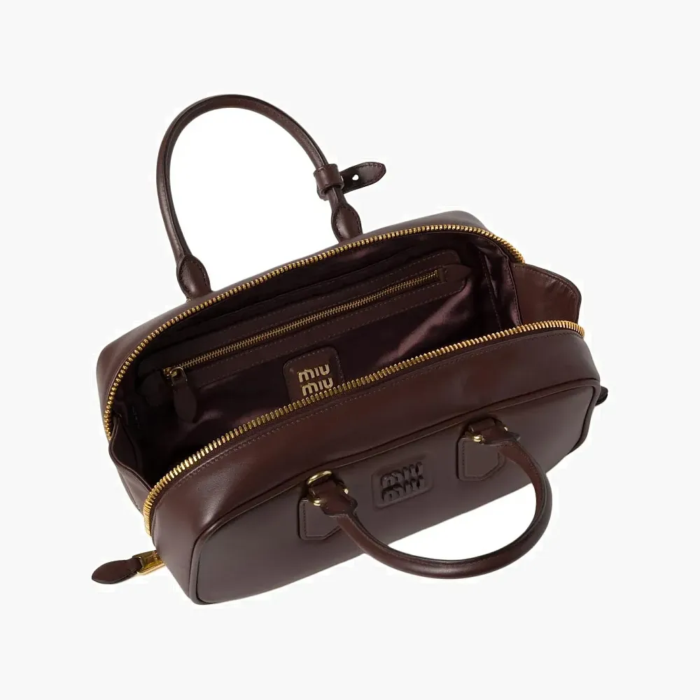 Miu Miu Arcadie leather bag Briarwood