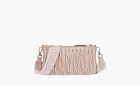 Miu Miu Dusty Pink Matelassé Multi-Pochette Crossbody Rose Red