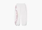 Supreme  Spellout Embroidered Track Pant  White