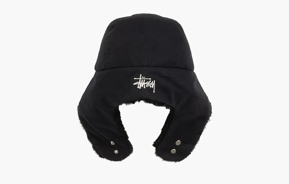 Stussy Trapper Cap Black