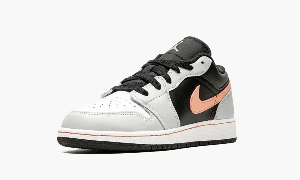 Air Jordan 1 Low GS Black Grey Pink