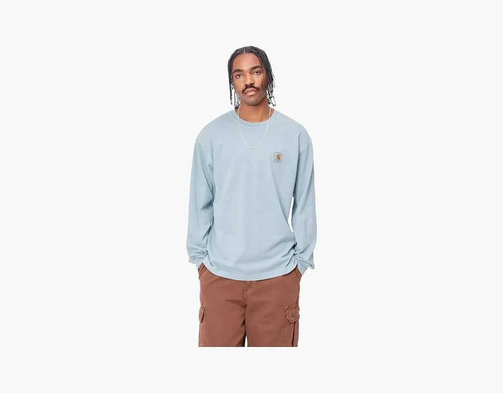 Carhartt WIP Vista Long-Sleeve T-Shirt Light Blue