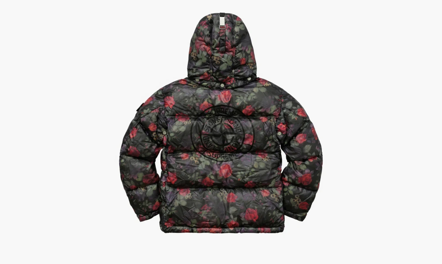 Supreme Stone Island Lamy Cover Stampato Puffy Jacket Black 